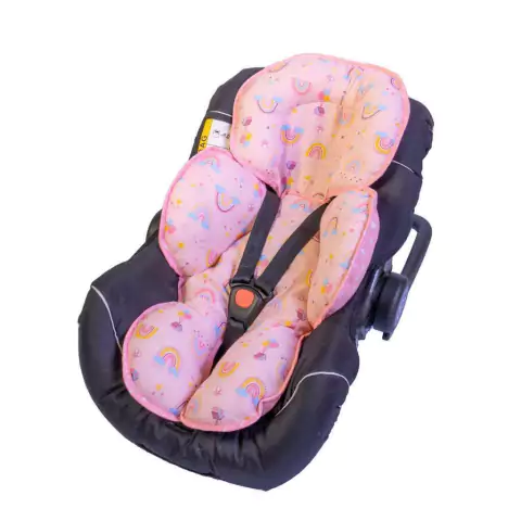 Capa para Bebê Conforto Acolchoada Arco-Íris Baby Joy