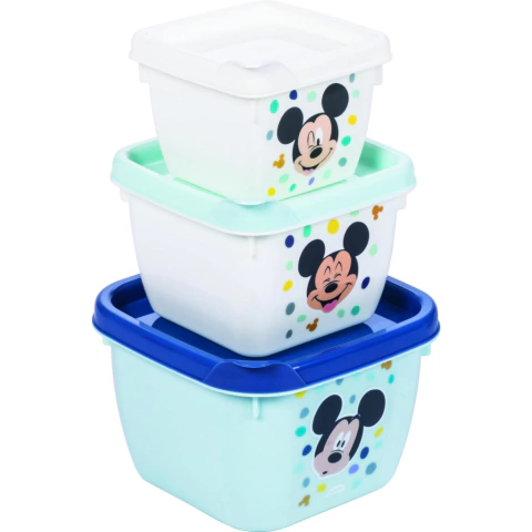 Kit 3 Potes Mickey Plasútil