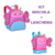 Kit Mochila"13" + Lancheira Borboleta Lilás Clio - comprar online
