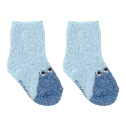 Meia Felpuda Tam.16 a 20 Azul Jacaré Pimpolho - comprar online