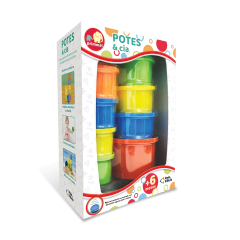 Brinquedo de Empilhar Potinhos Pais & Filhos