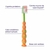 Escova de Dente Laranja Baby Bath - comprar online