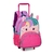 Mochila"13" de Rodinhas Unicórnio Rosa Clio