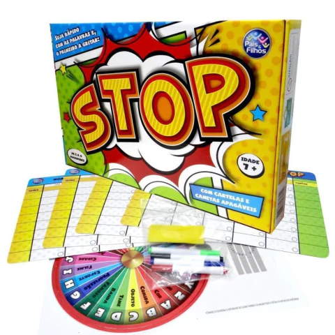 Jogo Stop com cartelas e canetas apagáveis Pais & Filhos - comprar online