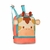 Kit Mochila"15" de Rodinha + Lancheira Girafa Rosa Clio - Tonynha's Baby Store