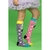 Meia 3/4 Tam.35-39 Coelho Lacinho 3D KidSplash! - Tonynha's Baby Store