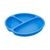 Prato em Silicone com Divisória Azul Clingo - comprar online