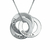 Cadena Triple Argollas Grabadas | Plata 925 - comprar online