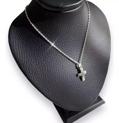 Cadena Forcet 1 mm Dije Cruz | Plata 925