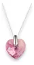 Imagen de Cadena Dije Crystal Heart |SW| Plata 925