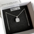 Cadena Dije Cuadrado Crystals | Plata 925 Italiana - Buenos Aires Plata