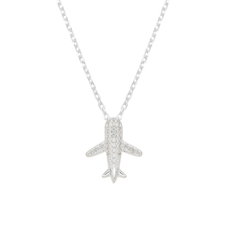 Cadena Avión Crystals | Plata 925 Italiana - comprar online