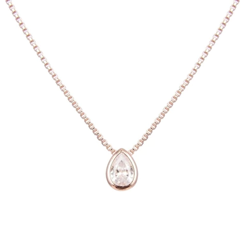 Cadena Gota | Rosé | Plata 925 Italiana - comprar online
