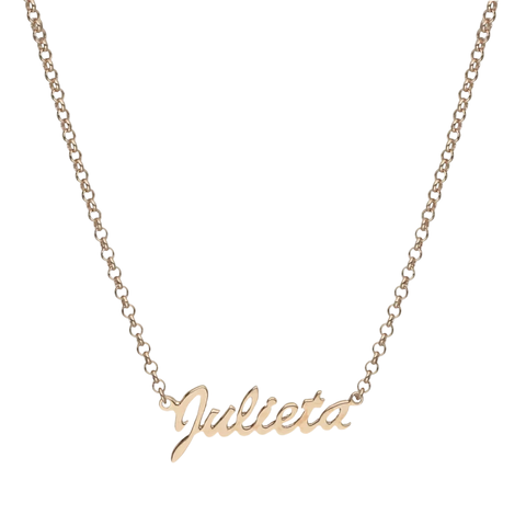 Cadena Nombre Identidad | Plata 925 bañada en Oro 18k Rosé - comprar online