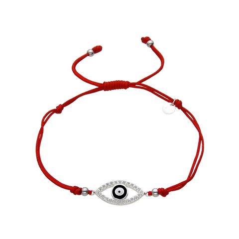 Pulsera Hilo Rojo Ojo Turco | Plata 925 Italiana - comprar online