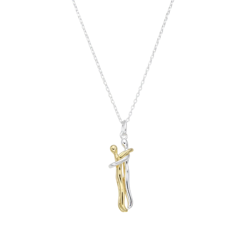 Cadena Abrazo Infinito | Gold and Silver | Plata 925 Italiana - comprar online