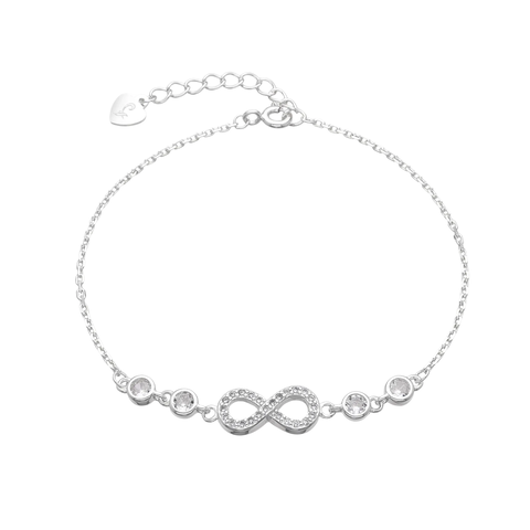 Pulsera Infinity Cubics and Pavé | Plata 925 Italiana | Bañada en Oro 18kts - comprar online