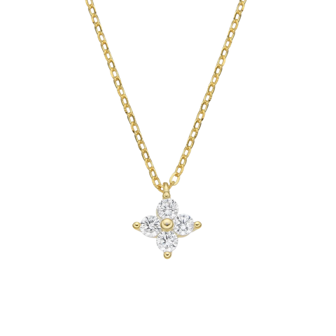 Cadena Flower | Gold | Plata 925 Italiana - comprar online