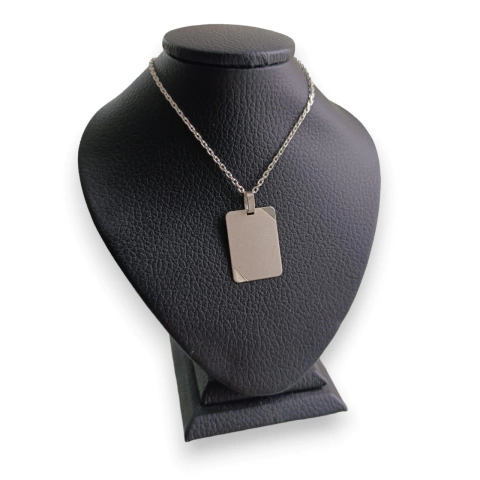 Cadena Forcet 1.5 mm Rectángulo Grabado | Plata 925 - comprar online