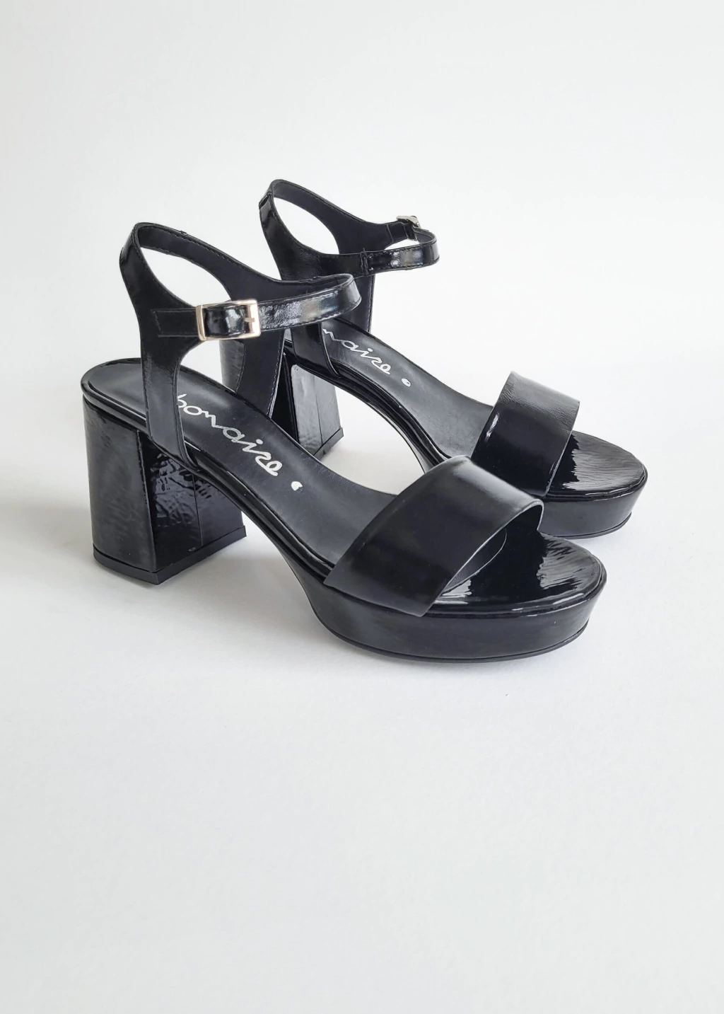 SANDALIAS FLORENCE | CHAROL NEGRO