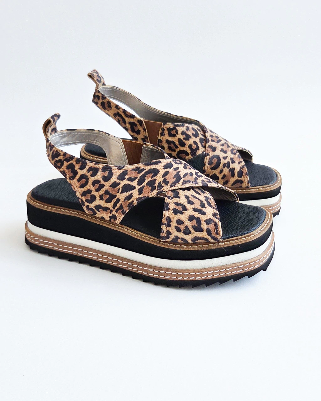 SANDALIAS FLOR | PRINT-NEGRO