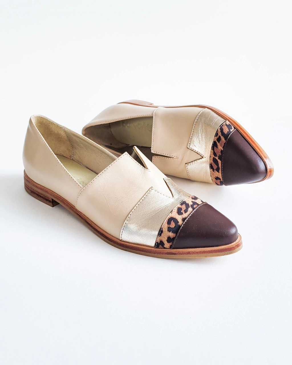 MOCASINES AMBAR | NUDE-CHOCOLATE