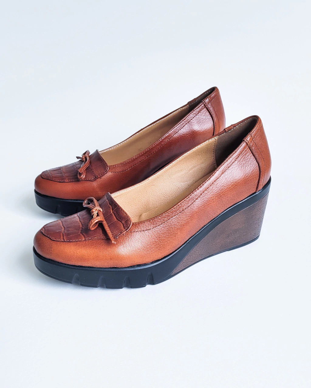 ZAPATOS SOLE | MARRON-CROCO