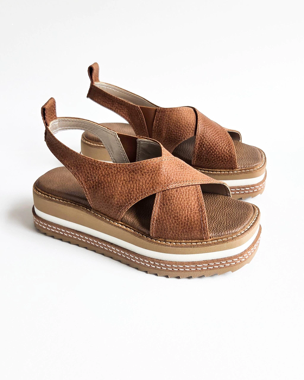 SANDALIAS FLOR | COÑAC