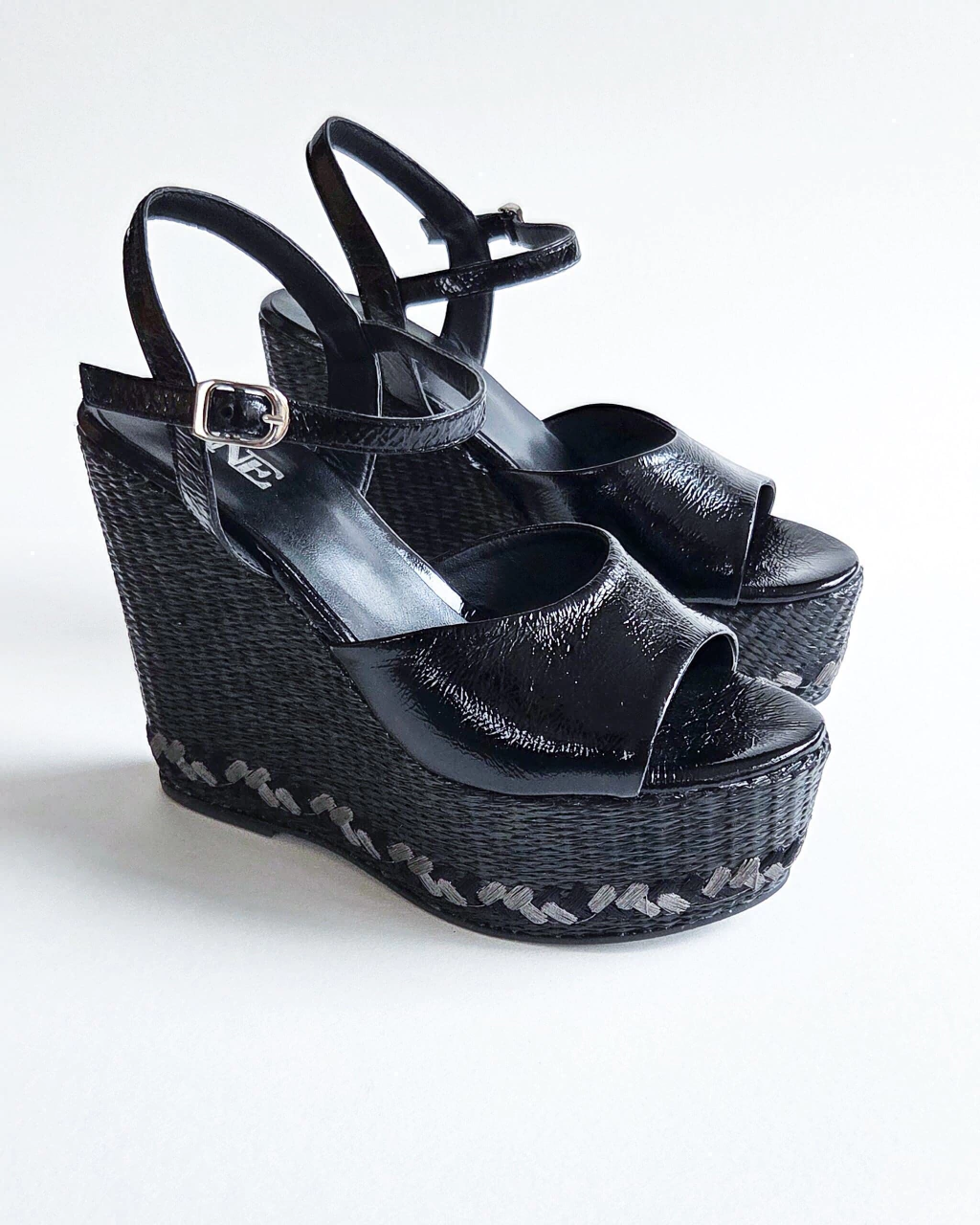 SANDALIAS LUA | CHAROL NEGRO
