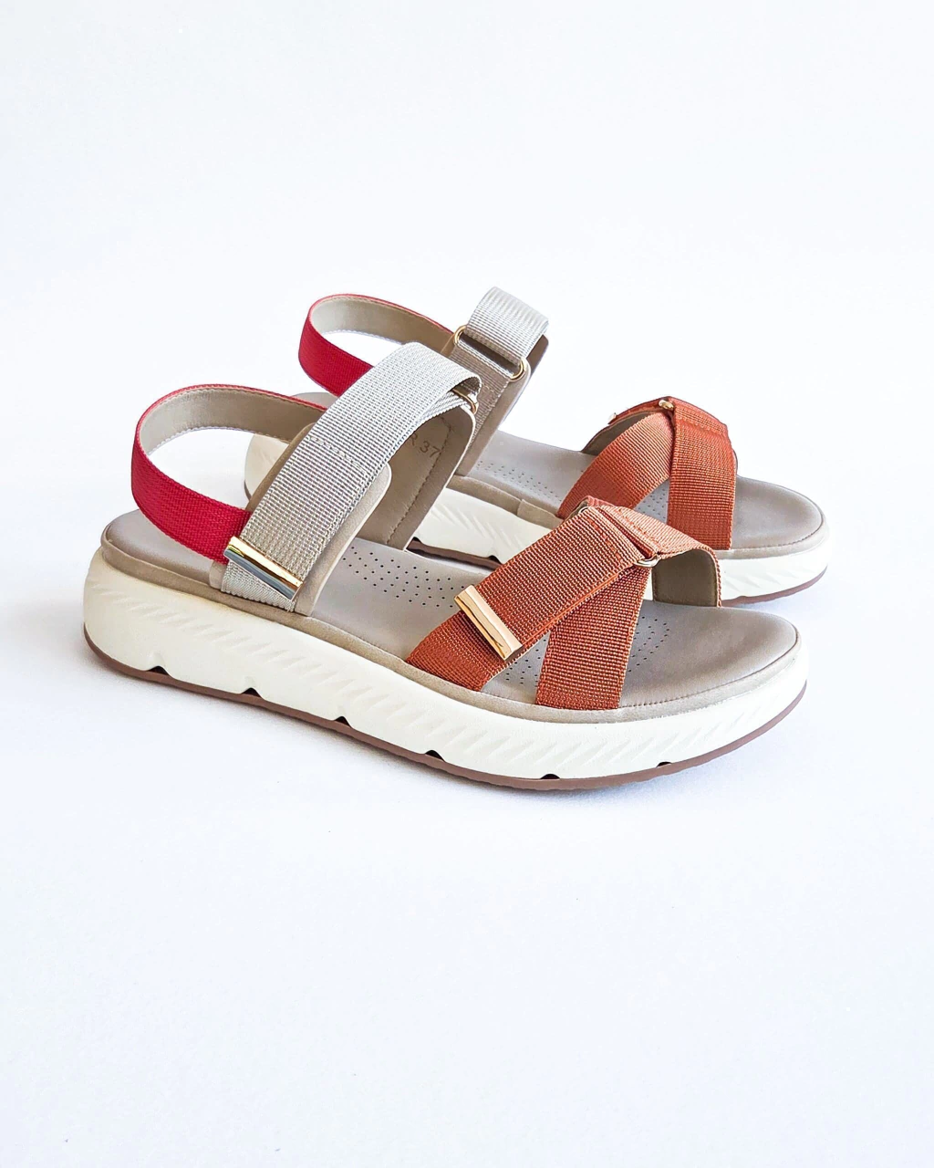 SANDALIAS FRANCA | ROJO-NARANJA