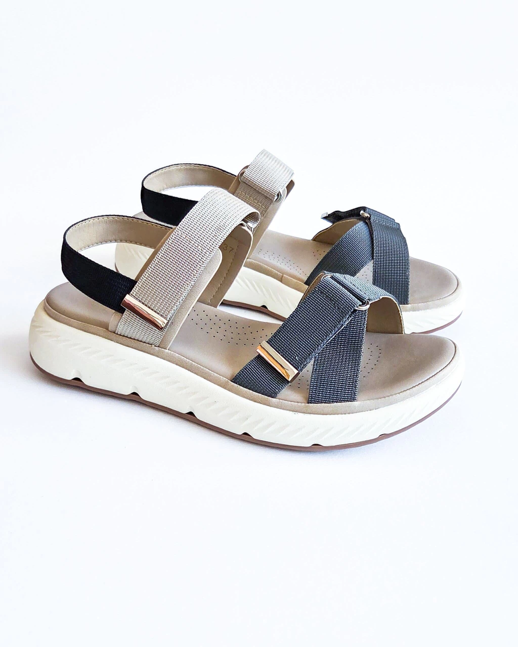 SANDALIAS FRANCA | GRIS-NATURAL