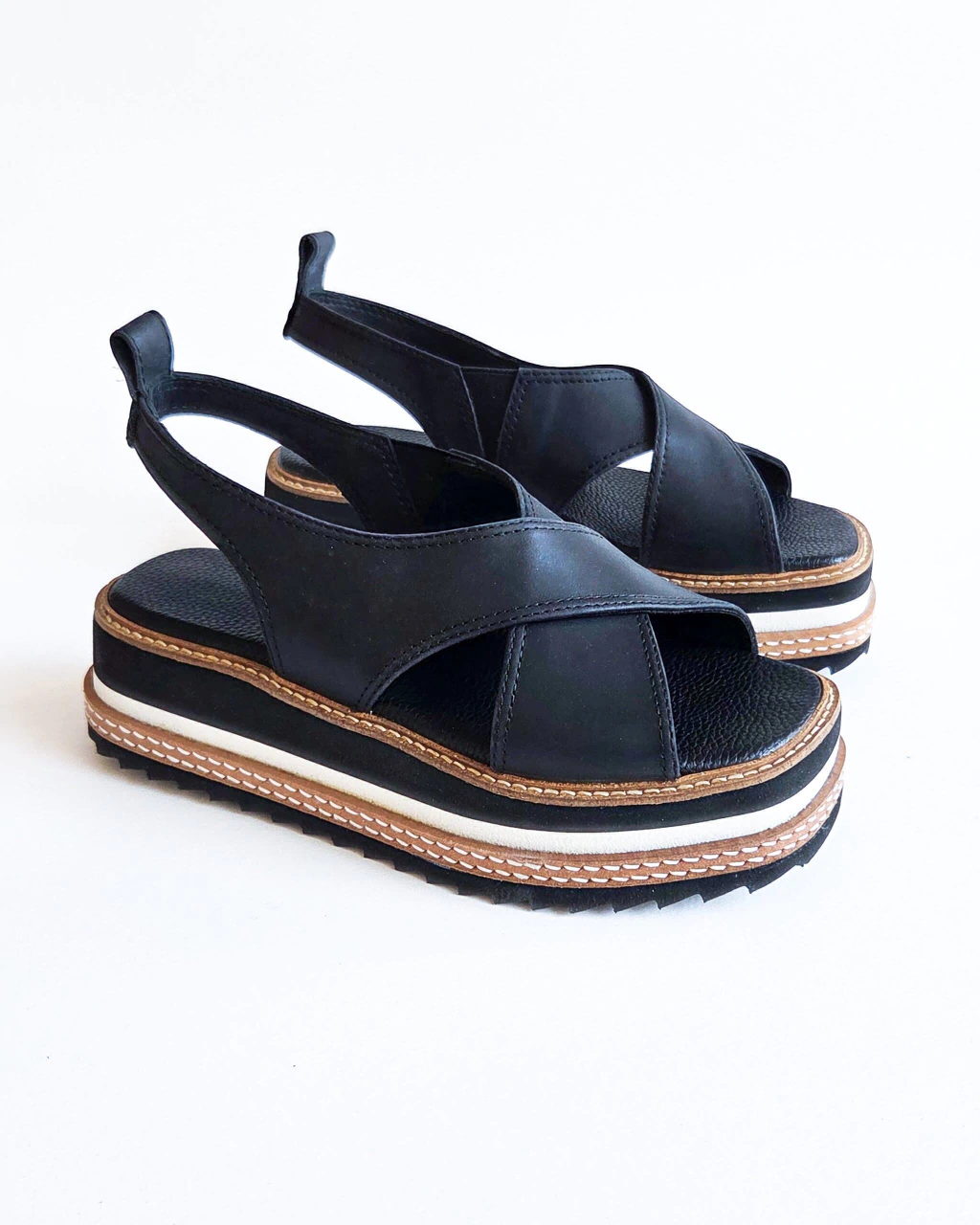 SANDALIAS FLOR | NEGRO