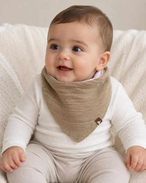 Babero Bandana Beige