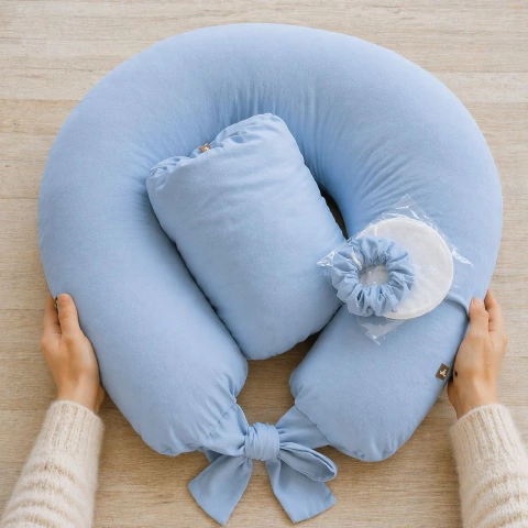 Almohadon de Lactancia Celeste