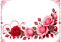 Jogo Americano Descartável / Porta Bandeja / Mesa Posta Especial Dia dos Namorados / Rosas e Flores - comprar online