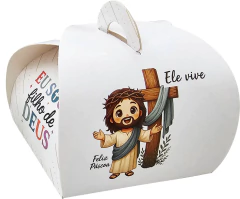 Embalagem Mini Ovos Doces Mimos Lembrancinhas Pascoa - Linha Pascoa Cristão