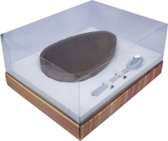50 Cxs Embalagem Ovo de Colher 350g - Linha Premium Pascoa + Cinta - Loja Steince