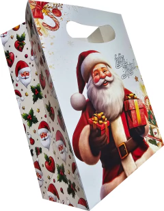 Sacola para presentes natalinos - Papai noel - Loja Steince