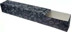 100 pçs Embalagem Hot Dog / Baguetes / Lanches Delivery 30cm - Linha Black na internet
