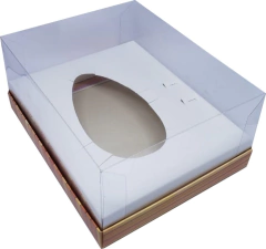 50 Cxs Embalagem Ovo de Colher 500g - Linha Premium Pascoa + Cinta - loja online