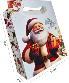 Sacola para presentes natalinos - Papai noel - loja online