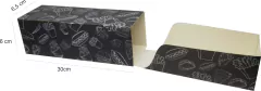 100 pçs Embalagem Hot Dog / Baguetes / Lanches Delivery 30cm - Linha Black - loja online
