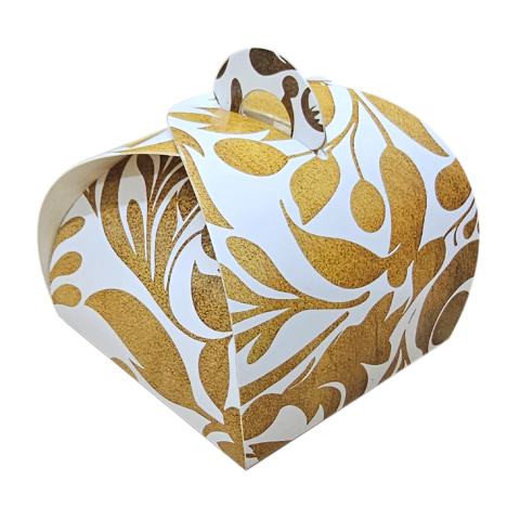 Embalagem Bolsinha Doces Finos Sabonetes - Arabesco Dourado Rustico - comprar online