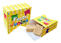 Embalagem Bandeirinha Festa Junina – Perfeita para Decoração de Mesa, Doces e Lembrancinhas - Amarelo