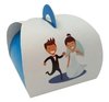 100 pçs Embalagem Bem Casado / Doces Finos casal Sorrindo