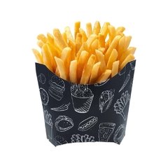 500 pçs Embalagem Batata Frita - Linha Black