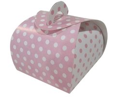 100 pçs Embalagem Bem Casado / Doces Finos - Bolinhas Rosas