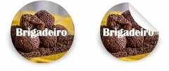 40 ADESIVOS SABORES 2CM - Linha Brigadeiro