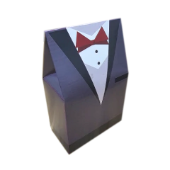 Embalagem Noivo - doces finos e lembrancinhas - Linha Terno Cinza Escuro - comprar online