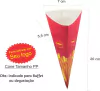 3000 Embalagem Batata Cone PP (aprox 80g) - Mini Porções - Linha Personalizado